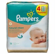 PAMPERSBABYWIPESNATURALLYCLEAN4X64