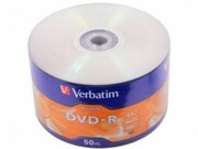VerbatimDataLifeDVD-RNON-AZO4.7GB16XMATTSILVERSURFAC-Wrapped50pcs.
