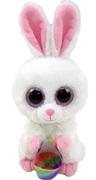 TYTY36373BbSunday-WhiteRabbitWithBasket15cm
