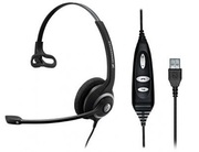 HeadsetEPOSSennheiserSC30USBMono,ActiveGard®,MicNoise-cancelling,volume/mutecontrol,cable2m