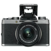 FujifilmX-T100XC15-45mmF3.5-5.6OISPZkitdarksilver,24.2mpx,APS-CCMOS;ISO51200;UHD4KVideo;91areasAF;X-Processor;JPEG(ExifVer2.3),RAW+JPEG;WI-FI&Bluetooth4.1LE;3.0LCD1040KFlipTouchDisplay+EVF2360K;16582684