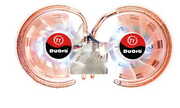 ThermaltakeCL-G0102DuOrbDualFan/2Heatpipe/CopperBase&CopperFin/AirFlow:23,8cfm/2500RPM/21dBA/BlueLedMemoryHeatsink