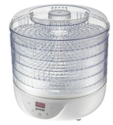 CушилкадляовощейифруктовGorenjeFDK24DW,380W.5sectionsD310mm,timer,min35°C,max70°C,white