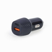 USBCarCharger-TA-U2QC3-CAR-02,2-portUSBcarfastcharger,Type-CPD,18W,black