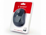 GembirdMUSW-6B-01,WirelessOpticalMouse,2.4GHz,6-button,800/1200/1600dpi,NanoReciver,USB,Black