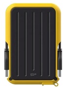 2.5"ExternalHDD5.0TB(USB3.2)SiliconPowerArmorA66,Black/Yellow,Rubber+Plastic,Military-GradeProtectionMIL-STD810G,IPX4waterproof,Advancedinternalsuspensionsystemkeepstheharddrivesafefromdropsandbumps