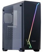 CaseSPACER-gaming,MiddleTower,ATX,FLASH,farasursa,sticlasecurizata,USB2.0x2,USB3.0x1,PSUshroud,blackSPCS-GC-FLASH