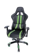 GamingchairSPACERSPCH-TRINITY-GRNBlack-Green,SyntheticPU,120kgmax.,AdjustableBackAngle90°-135°,Armrestsajustable,Pillow-2