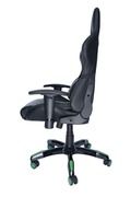 GamingchairSPACERSPCH-TRINITY-GRNBlack-Green,SyntheticPU,120kgmax.,AdjustableBackAngle90°-135°,Armrestsajustable,Pillow-2