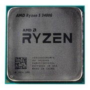 CPUAMDRyzen53400GE4-Core,8Threads,3.3-4.0GHz,Unlocked,RadeonVega11Graphics,11GPUCores,4MBCache,AM4,Tray