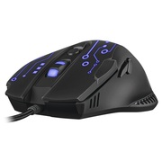 GamingMouseSVENRX-G715,Optical800-2400dpi,7buttons,Silent,SoftTouch,Backlight,Black,USB