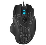 GamingMouseSVENRX-G715,Optical800-2400dpi,7buttons,Silent,SoftTouch,Backlight,Black,USB