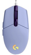 GamingMouseLogitechG102Lightsync,Optical,200-8000dpi,6buttons,Ambidextrous,RGB,LilacUSB