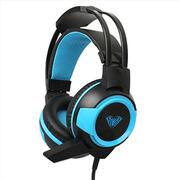 AULAShaxGamingHeadsetBlack/Blue,20Hz-20kHz,113+/-3dB,20Ohm,Microphone:-38dB±3dB,2m,2x3.5mm(casticumicrofon/наушникисмикрофоном)