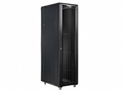 19"42UStandardFloorRack,SN-IRON-ШС42U-06-08-2ДП-ДП-4БГ,600х800х2035*,PerforatedDoor,Black