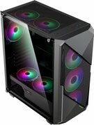 CaseATXGAMEMAXRevolt,w/oPSU,4x120mmARGBfans.ARGBHUB,TG,DustFilter,USB3.0,Black