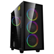 CaseATXGAMEMAXDracoXD,w/oPSU,4x120mmARGBfans.ARGBHUB,TG,DustFilter,USB3.1,Black