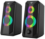 GamingSpeakersHavitSK202,2x2.5"drivers,2x3WRMS,4Ohm,3.5mm+USB,RGB,Black