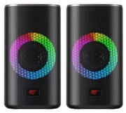 GamingSpeakersHavitSK212,2x2.5"drivers,2x3WRMS,4Ohm,3.5mm/BT,RGB,Black