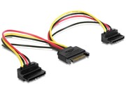 "CableSATApowersplittercablewithangledoutputconnectors,0.15m,CablexpertCC-SATAM2F-02-http://cablexpert.com/item.aspx?id=8660"