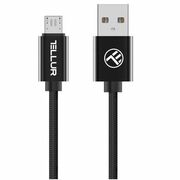 CabludedateTellurBraidMicroUSB2m,negru