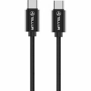 CabluBraidTellurType-C–Type-Cnailon1m,negru