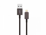 "MoshiiPhoneLightningUSBCable,cuconectorde90-gradeMoshi'sUSBtoLightningCable,3.3ft(1m),willcharge&syncyourlatestAppledevicessuchasiPhone5,iPodtouch,iPodnano,iPad,&iPadmini.Black"