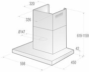 ВытяжкаGorenjeWHT621E5X