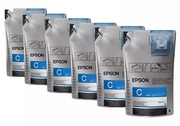 InkSupplyUnitEpsonUltraChromeDSCyanT46D240(1.1LX6),C13T46D240