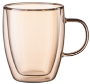 НаборчашексручкамиArdestoGoldenMoonсдвойнымистенками,270мл,H10см,2шт,боросиликатноестекло