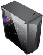 CaseATXGAMEMAXNovaN6,w/oPSU,1x120mm,ARGBLEDfan,ARGBLEDstrip,TG,USB3.1,Black