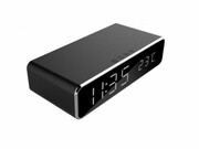 GembirdDAC-WPC-01DigitalalarmClockwithWirelesschargingfunction,Black