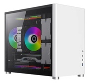 CasemATXGAMEMAXSPARK,w/oPSU,1xUSB3.0,1xType-C,DualTemperedGlass,White