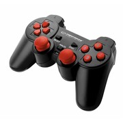 EsperanzaEGG102R"WARRIOR"VibrationGamePad,12buttons,PCUSB,Black/Red