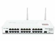 MikrotikCloudRouterSwitch125-24G-1S-INwithAtherosAR9344CPU,128MBRAM,24xGigabitLAN,1xSFP,RouterOSL5,LCDpanel,desktopcase,PSU,CRS125-24G-1S-IN