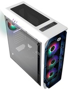 CaseATXGAMEMAXStarLightFRGB,w/oPSU,4x120mmRGBfans,Fancontroller,Transparent,USB3.0,White