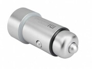 USBCarCharger-Xiaomi"MiCarChargerPro"(CZCDQ01ZM),Silver,Aluminumalloy,2xUSBcharger5V/9V/12V-2.4A(MAX3.6A),1portwithQuickCharge,DC12/24V