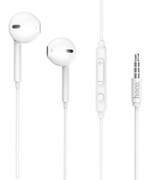 HOCOM55MemorysoundwirecontrolearphoneswithmicWhite