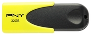 32GBUSB2.0PNYN1AttacheYellow/Black,Slidingdesign,(Read25MByte/s,Write8MByte/s)