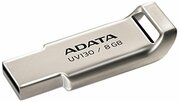 .8GBUSB2.0FlashDriveADATA"UV130",Gold,Zinc-Alloy,SlimCapless,f/Keychain(R/W:18/4MB/s)