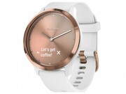 GARMINVivomoveHRSportRoseGoldTonewithWhiteSiliconeBand,Small/Medium,HeartRATE,ActivityTracker,Barometricaltimeter,Accelerometer,Smartnotifications,Weather,Stepcounter,Movebar,Caloriesburned,Floorsclimbed,Analoghands,BT