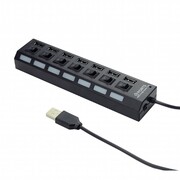 GembirdUSBHubUHB-U2P7-03,7-porthubwithExternalPowerAdapter,USB2.0