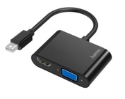 HamaVideoAdapter,2in1,MiniDisplayPortPlug-VGA&HDMI™Socket,Ultra-HD4K