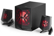 EdifierX230Black,2.1MultimediaSpeaker/28W(14W+2x7W)RMS,sub.wooden,(sub.4"+satl.2.75"),Bluetoothv4.2,6LEDlightingeffects,including'RedAlert','DynamicRhythm'and'Battlefield'etc.,