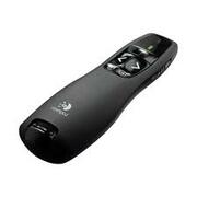 PresenterLogitechWirelessR400,Redlaserpointer,Intuitiveslideshowcontrols,Upto15-meterrange,Batteryindicator