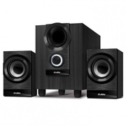 SVENMS-150Black,2.1/8W+2x3.5WRMS,sub.wooden,(sub.4.0"+satl.3")
