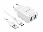 HocoN6CharmerDualPortQC3.0ChargerSet(Type-C)(EU),White