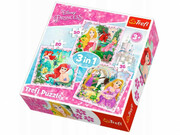 TreflPuzzles-3in1-Rapunzel,AuroraandAriel/DisneyPrincess