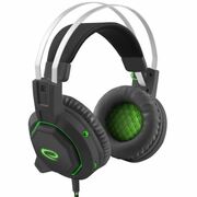 HeadsetGamingEsperanzaICEMANEGH7000,7.1SURROUNDSOUND,Black/Green,2xminijack3.5mm+1xUSB2.0,Drivers40mm,Volumecontrol,Cablelength2m,Weight315g