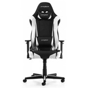 Gaming/OfficeChairDXRacerRacingGC-R0-NW-Z1,Black/White,PremiumPUleather,maxweightupto150kg/height165-195cm,Recline90°-135°,3DArmrests,HeadandLumbercushions,Aluminiumwheelbase,2"PUCaster,W-22.5kg